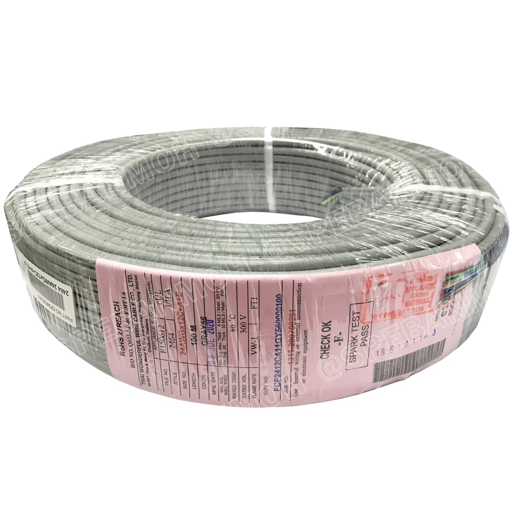 [ 1 เมตร ] TW-2464-SS-24AWG-12C สายมัลติคอร์ 12 คอร์ ขนาด 24AWG 12C x ...