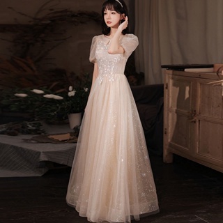 🔥Hot sale💥~ Xianqi music student art test dress 2022 new elegant French court style light dress host