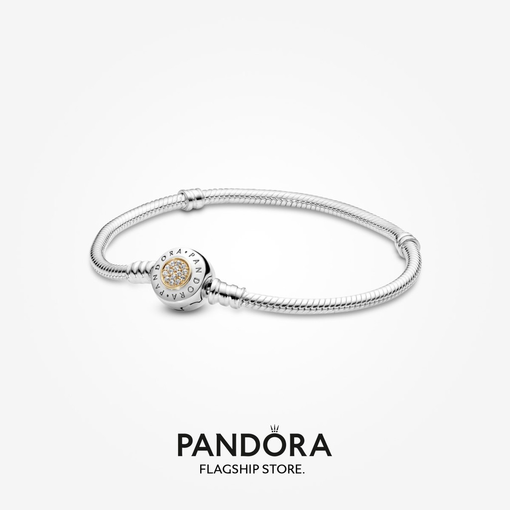 pandora-สร้อยข้อมือเงิน-14k-ลายโลโก้งู-ของขวัญวันเกิดคริสต์มาส-t925