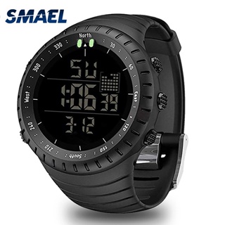 สินค้า Smael นาฬิกาข้อมือดิจิทัล มีไฟ LED กันน้ํา สไตล์สปอร์ต แฟชั่นสําหรับผู้ชาย