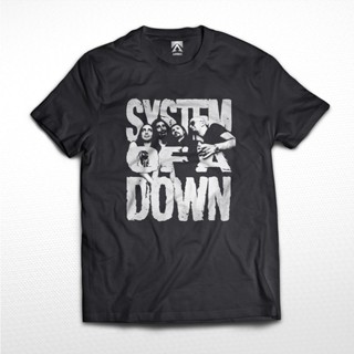 เสื้อยืด พิมพ์ลายโลโก้วงร็อคร็อค KAOS BAND SYSTEM OF A DOWN สําหรับผู้ชาย และผู้หญิง