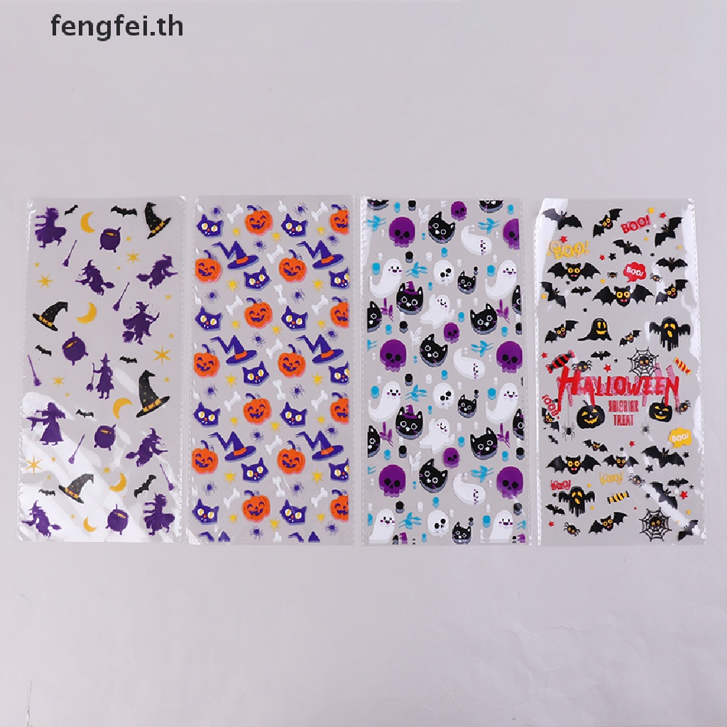 fengfei-ถุงพลาสติกใส่ขนม-อาหาร-ลูกอม-สําหรับปาร์ตี้ฮาโลวีน-50-ชิ้น