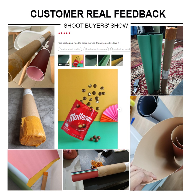 Selens PVCฉากถ่ายรูป Morandi แผ่นพื้นหลัง Pvc กันน้ําสําหรับใช้ถ่ายภาพ ...