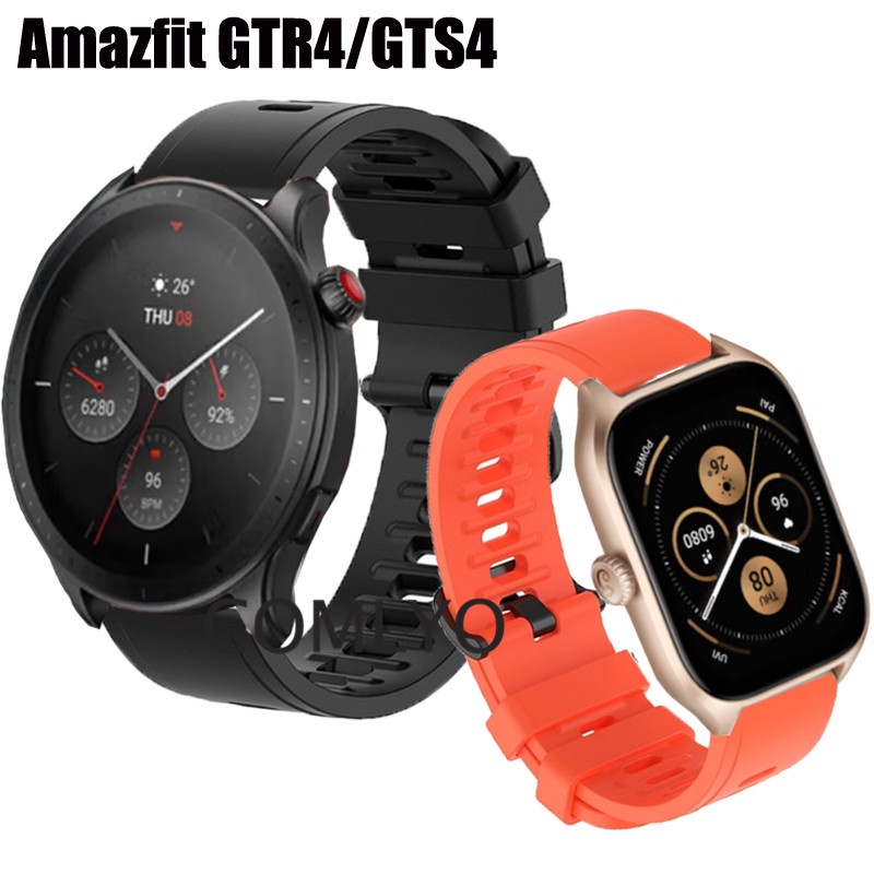 สายนาฬิกาข้อมือซิลิโคน-แบบนิ่ม-สีรุ้ง-สําหรับ-amazfit-gtr4-gts4-gtr-4