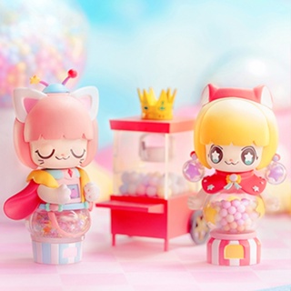 【ของแท้】ชุดกล่องสุ่ม ตุ๊กตาฟิกเกอร์ Kimmy &amp; Miki Candy Land Series 52TOYS 6 แบบ