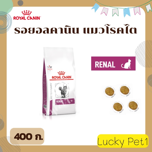 royal-canin-renal-feline-รอยอลคานิน-อาหารเม็ดแมวโรคไต-400-ก