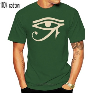 เสื้อตราหานคู่ - 2022 ผู้ชายเสื้อยืดตาทองของ Ra อียิปต์อียิปต์พระเจ้าโยคะกรรม Hieroglyphics เสื้อยื