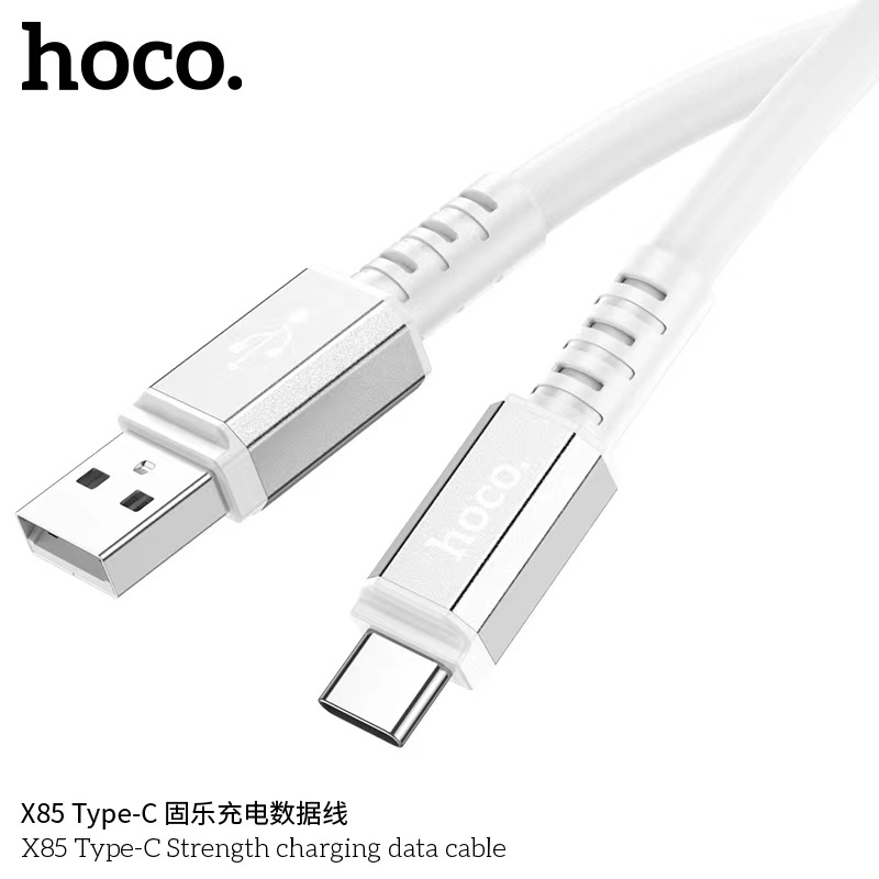 hoco-x85-สายชาร์จแบบหนาพิเศษ-6mm-charging-data-cable-1-เมตร-กระแสไฟ-2-4a-3a-สําหรับ-micro-for-l-type-c
