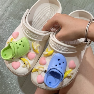 สินค้า Jibbitz charms ตัวติดรองเท้า crocs ลายดอกไม้ 3D ขนาดเล็ก อุปกรณ์เสริม สําหรับตกแต่งรองเท้า DIY
