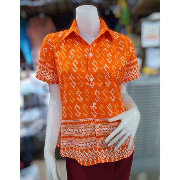ภาพสินค้าเสื้อเชิ้ตลายขอ เสื้อเชิ้ตลายไทย เสื้อเชิ้ตทำงาน ทรงผู้หญิง จากร้าน fabricwarehouse บน Shopee ภาพที่ 6