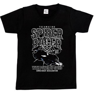 Tee เสื้อตราหานคู่ - $#$Tee Spiderracer รถ คอกลมเสื้อยืดผู้ชายผ้าฝ้าย100%แขนสั้นทีพิมพ์คู่สวม