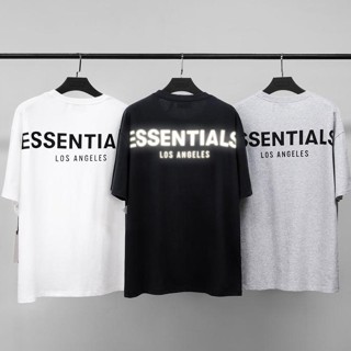 [พร้อมสต็อก] ความกลัวของพระเจ้า ESSENTIALS Los Angeles จํากัด จํากัด 3M สะท้อนแสงเสื้อยืดแขนสั้น 2P}