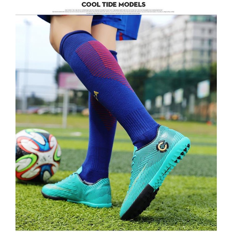 ของแท้-c-luo-messi-cr7รองเท้าฟุตบอลผู้ชายรองเท้าฝึกซ้อมฟุตบอลสำหรับผู้ใหญ่-น้ําหนักเบาพิเศษ-ระบายอากาศ-ดูดซับแรงกระแทก