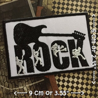 Rock ร็อค ตัวรีดติดเสื้อ อาร์มรีด อาร์มปัก ตกแต่งเสื้อผ้า หมวก กระเป๋า แจ๊คเก็ตยีนส์ Hipster Embroidered Iron on Patch