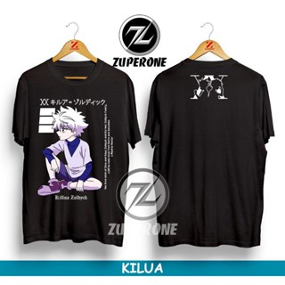 Hunter X ฮันเตอร์ Killua Zoldyck อะนิเมะเสื้อยืด / เสื้อ Gon Kilua / Distro เสื้อยืด / ผู้ชายเส zzj