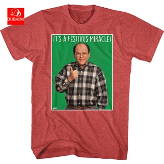 KL Seinfeld เสื้อยืดแขนสั้น Seinfeld Festivus Miracle Seinfeld เสื้อยืดหลวมขนาดใหญ่สําหรับผู้ชา o1N