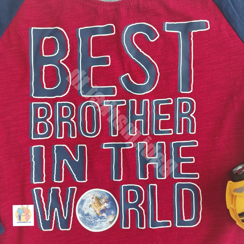 เสื้อยืดเด็กชาย-แขนยาว-ลาย-best-brother-คาร์เตอร์-carters-ของใหม่