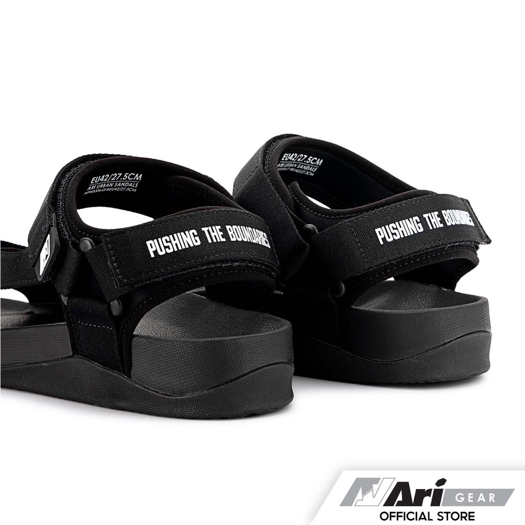 ari-urban-sandals-black-white-รองเท้าแตะรัดส้น-อาริ-urban-sandals-สีดำ