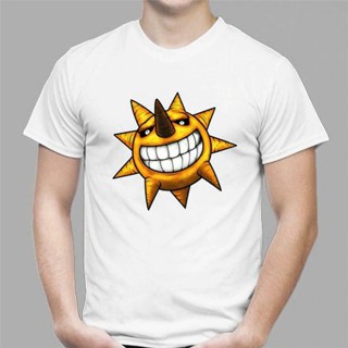 Tee เสื้อยืดแฟชั่น เสื้อยืดคอกลม ผ้าฝ้าย 100% พิมพ์ลายการ์ตูนอนิเมะ Soul Eater Sun tee Icon สีขาว