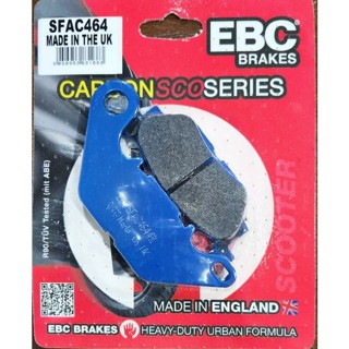 ผ้าเบรค EBC Brakes รุ่น Carbon /  ผ้าเบรคหน้า Yamaha Fino , R15 , Mslaz, Mio, XSR155  /ผ้าเบรคหลัง Grand filano  , Nmax