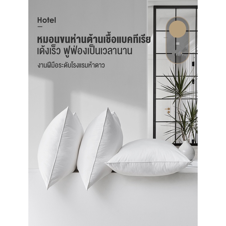 bonas-หมอน-hilton-pillow1400t1pp0040026g-1200g-1000g-โรงแรม-5-ดาว-หมอนนุ่มพิเ-ใยสังเคราะห์-หมอนนอน-หมอนสูง