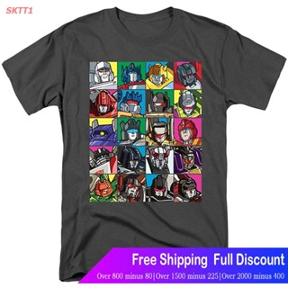 Tee SKTT1 เสื้อยืดผู้ชายและผู้หญิง Transformers Squares T Shirt &amp; Stickers Mens Womens T-shirts