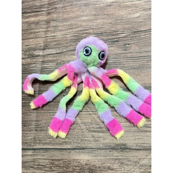 ภาพสินค้ากระเป๋าพวงกุญแจปลาหมึกตุ๊กตามีสีสันสีสุ่ม New colorful octopus keychain ZYCS จากร้าน pandawin2020 บน Shopee ภาพที่ 3