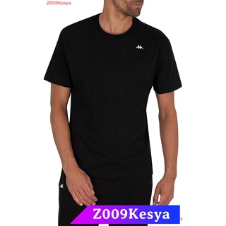 เสื้อทหาร Z009Kesya เสื้อยืดสีพื้นผู้ชาย Kappa Mens Authentic Taylor T-Shirt, Black discount  Kappa