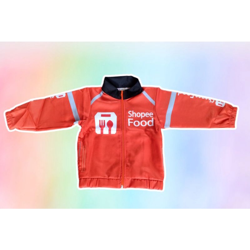 เสื้อแจ็คเก็ตเด็ก-เสื้อshopeefood-แจ็กแก็ตช็อปปี้-ชุดอาชีพเด็ก