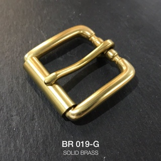 ภาพขนาดย่อของสินค้าBR019-G หัวเข็มขัดทองเหลือง ขนาด 38มิลหรือ 1.5นิ้ว แบบ G** ราคาต่อชิิ้น**