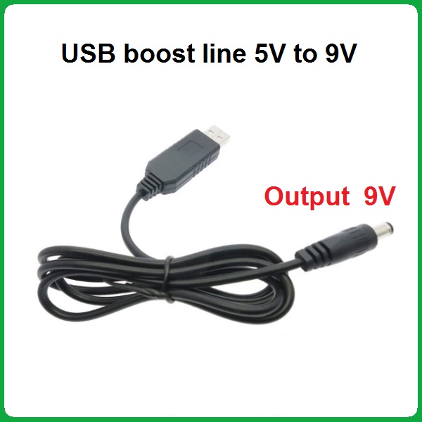 USB boost line 5V to 9V, 12V โมดูลแปลง USB 5V เป็น 9V, 12V ขนาดแจ็ค 5.5 ...