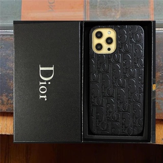 【พร้อมกล่องของขวัญ】case iphone 14 pro เคสโทรศัพท์มือถือ ลาย Dior สําหรับ iphone 14 13 pro max 12 pro max 11 xr xs max 7 plus 6s plus