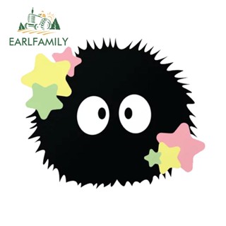 Earlfamily สติกเกอร์ไวนิล Soot Sprite กันน้ํา ขนาด 13 ซม. x 10.7 ซม. สําหรับตกแต่งรถยนต์ DIY