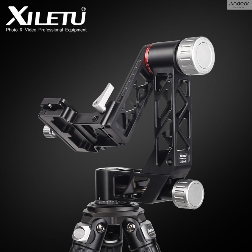 xiletu-xgh-3-ขาตั้งกล้องอลูมิเนียมอัลลอย-พร้อมแผ่น-qr-1-4-นิ้ว-และสกรูอินเตอร์เฟซ-3-8-นิ้ว-สําหรับกล้องถ่ายภาพนก-สมาร์ทโฟน