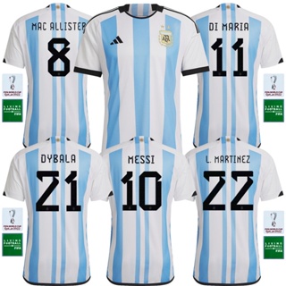 Cbox เสื้อกีฬาแขนสั้น ลายทีมชาติฟุตบอล Argentina -22 23 ไซซ์ S-4XL พร้อมส่ง