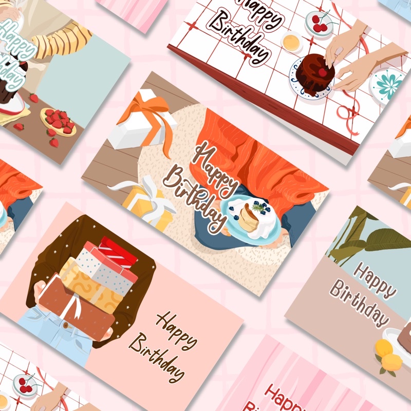การ์ดวันเกิด-กระดาษกันน้ำ-happy-birth-day-card-การ์ดอวยพรวันเกิด-การ์ดวันเกิด
