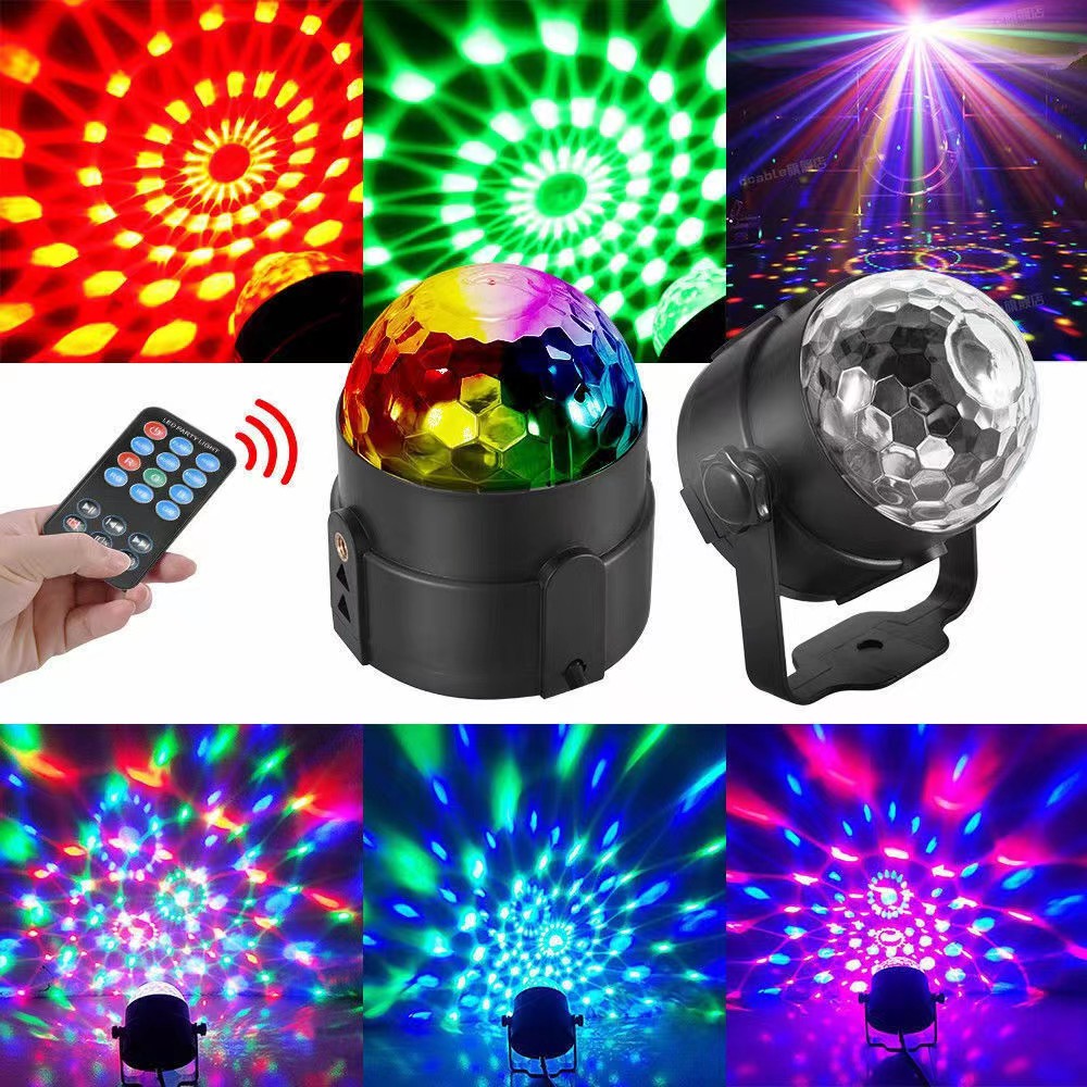 ไฟปาร์ตี้ ขนาดพกพา แบบusb แถมฟรีหัวต่อมือถือ Double Magic Ball ไฟดิสโก้ ...