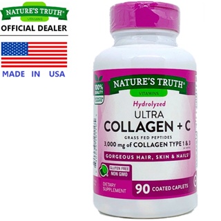 Nature’s Truth Collagen 3000 mg/s + C x 90 เม็ด เนเจอร์ ทรูทร์ คอลลาเจน