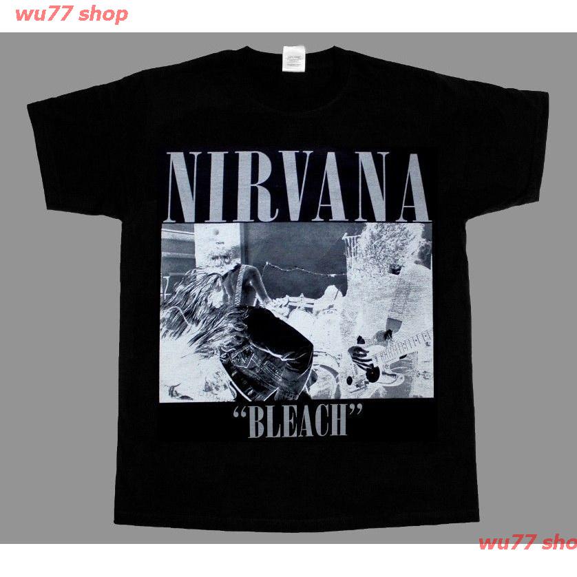 wu77-shop-new-เสื้อยืดผ้าฝ้าย-100-พิมพ์ลาย-nirvana-bleach89-kurt-cobain-new-kurzarm-สําหรับผู้ชาย-discount