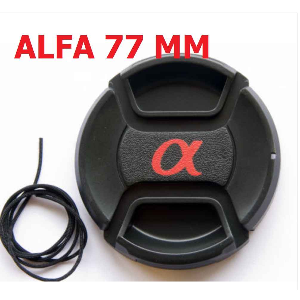 ฝาปิดหน้าเลนย์-lens-cap-sony-alfa-77-mm-กันฝุ่น-กันกระแทก