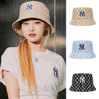 📢 พร้อมส่ง 🌈ของแท้💯% หมวกMLB หมวกทรงบัคเก็ต JACQUARD MONOGRAM BUCKET HAT หมวกNY