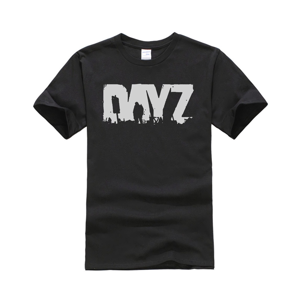 เสื้อยืด-เสื้อยืดสีพื้น-ผ้าฝ้าย100-ลําลองแขนสั้นเสื้อยืดเกม-dayz-พิมพ์ของขวัญวันเกิดสําหรับผู้ชาย