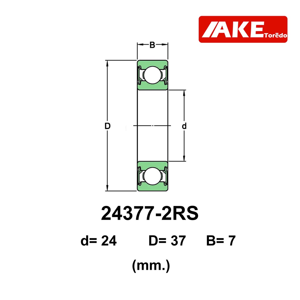 24377rs-24x37x7-mm-ตลับลูกปืน-ฝายาง2ข้าง-สำหรับเพลา-24-มิลลิเมตร-จัดจำหน่ายโดย-ake-tor-do