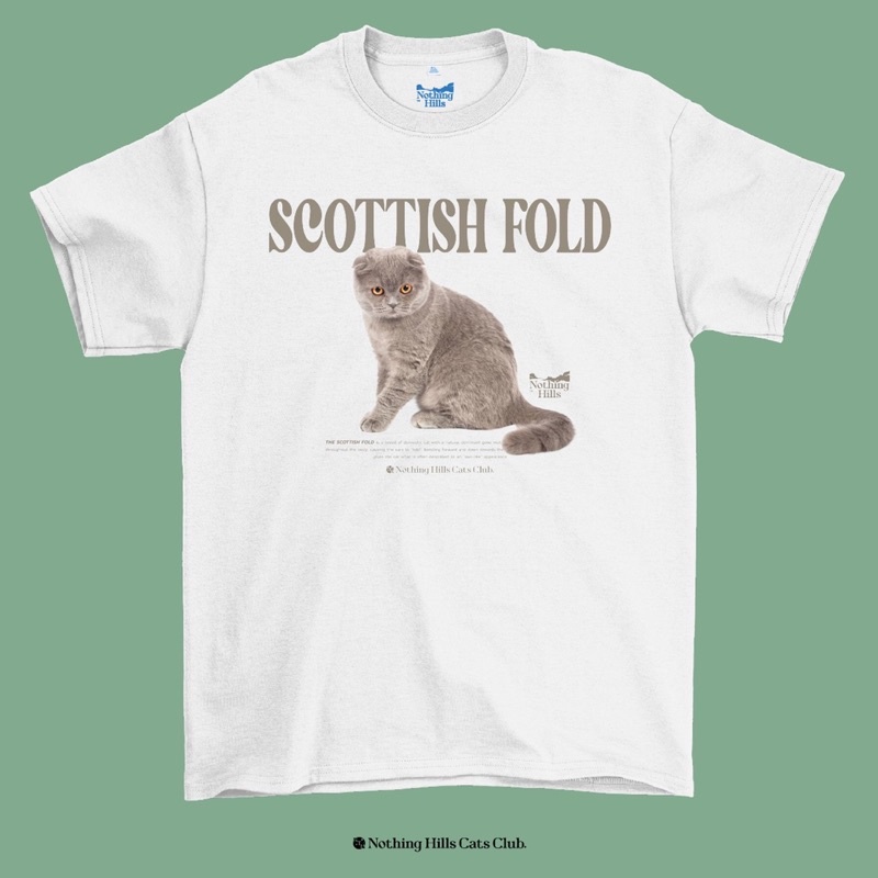 เสื้อยืดลาย-scottish-fold-สกอตติชโฟลด์-classic-cotton-unisex-by-nothing-hills