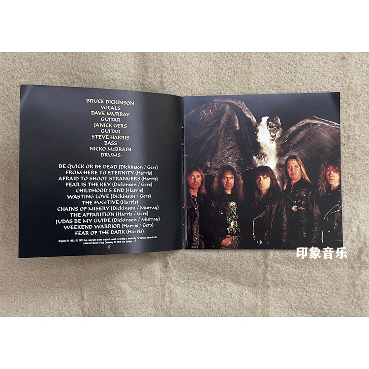แผ่น-cd-เพลงร็อคเฮฟวี่เมทัล-iron-lady-iron-maiden-fear-of-the-dark-2015-ของแท้-นําเข้า-พร้อมส่ง
