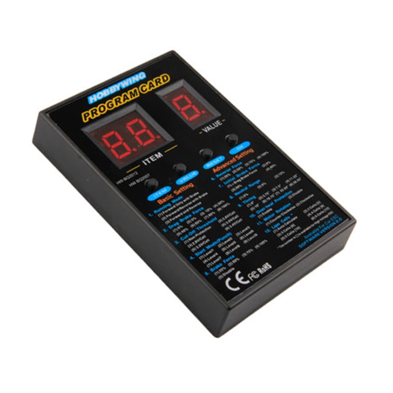 Hobbywing กล่องโปรแกรม 120A LED 2C สําหรับรถบังคับ 86020010 การ์ด ...
