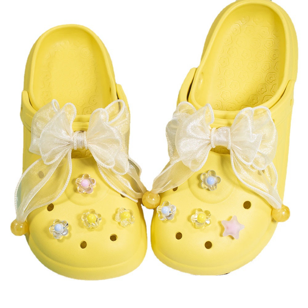 crocs-jibbitz-กระดุม-รูปโบว์-ขนาดใหญ่-สําหรับรองเท้า-diy