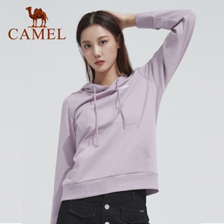 Camel เสื้อกีฬาลําลอง แขนยาว ทรงหลวม สําหรับผู้หญิง