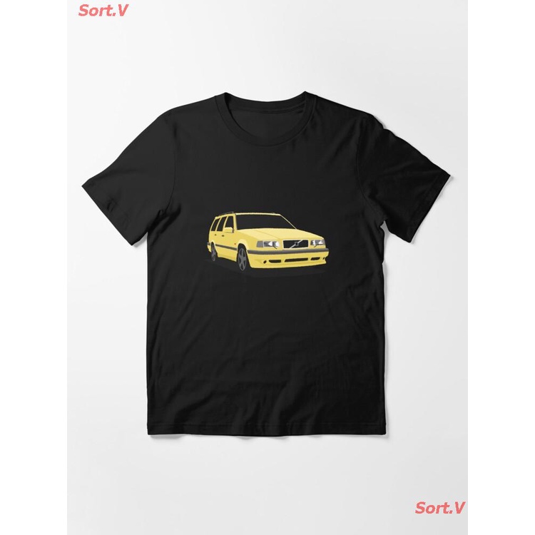 เสื้อสาวอวบ-เสื้อแฟชั่นผญ-โลโก้-volvo-850-t-5r-essential-t-shirt-เสื้อยืดพิมพ์ลาย-เสื้อยืดโลโก้รถ