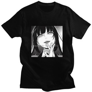 เสื้อเบลาส์ - Kakegurui Yumeko Jabami พิมพ์เสื้อยืดผ้าฝ้ายแขนสั้น Man O-Neck พิมพ์ฤดูใบไม้ผลิและฤดู